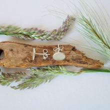 Lade das Bild in den Galerie-Viewer, Ohrstecker rund Silber
