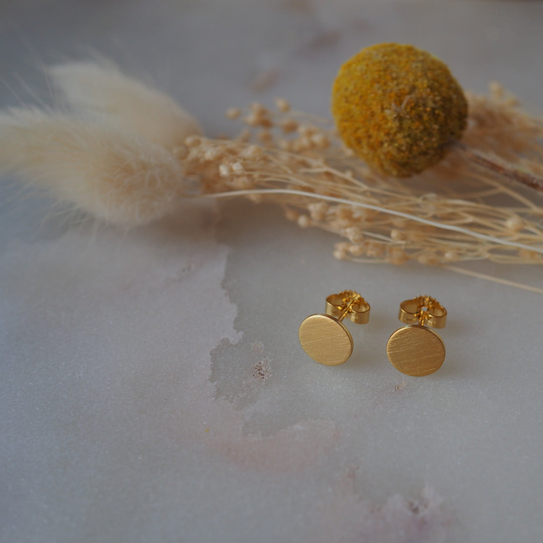 Ohrringe mit 750er Gold vergoldet